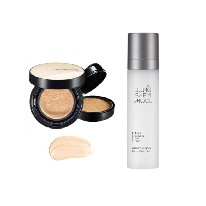 JUNGSAEMMOOL - Essential Skin Nuder Cushion SPF50+ PA+++ (With Refill) - 14g+14g - 17 Fair-Light (1ea) + Essential Mool Micro...